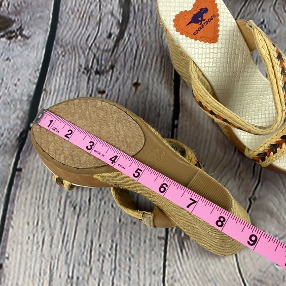 ROCKETDOG Brown/Rust/Tan/Cream Wedges - Picture 9 of 17